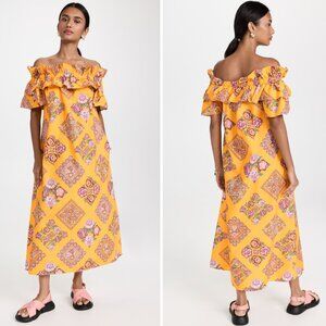 La DoubleJ Breakfast Dress, Floral Print, Large, Like New/Never Warn